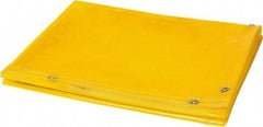 Steiner - 6' High x 6' Wide x 14mm Thick Vinyl Welding Curtain - Yellow, Grommet - All Tool & Supply