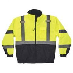 8377 M LIME QUILTED BOMBER JACKET - All Tool & Supply