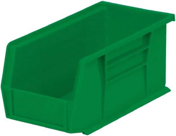 Akro-Mils - 30 Lb. Load Capacity, 10-7/8" Deep, Green Polymer Hopper Stacking Bin - 5" High x 5-1/2" Wide x 10-7/8" Long - All Tool & Supply