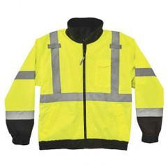 8379 L LIME FLEECE LINED BOMBER - All Tool & Supply