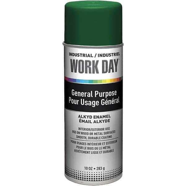 Krylon - Green, Gloss, Enamel Spray Paint - 9 to 13 Sq Ft per Can, 10 oz Container, Use on Ceramics, Glass, Metal, Plaster, Wood - All Tool & Supply