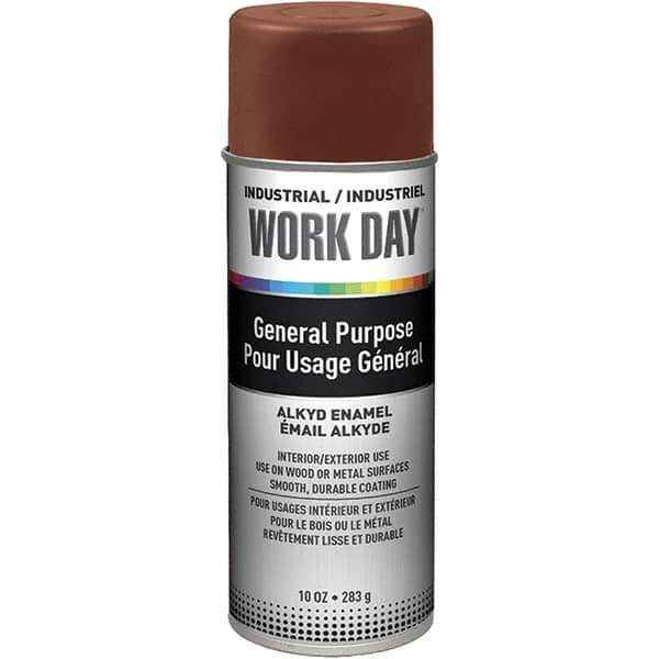 Krylon - Brown, Gloss, Enamel Spray Paint - 9 to 13 Sq Ft per Can, 10 oz Container, Use on Ceramics, Glass, Metal, Plaster, Wood - All Tool & Supply