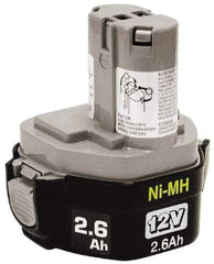 Makita - 12 Volt NiMH Power Tool Battery - 2.6 Ahr Capacity, 1 hr Charge Time, Series Mforce - All Tool & Supply