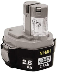 Makita - 14.4 Volt NiMH Power Tool Battery - 2.6 Ahr Capacity, 1 hr Charge Time, Series Mforce - All Tool & Supply