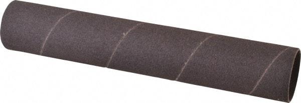 Made in USA - 80 Grit Aluminum Oxide Coated Spiral Band - 1-1/2" Diam x 9" Wide, Medium Grade - All Tool & Supply