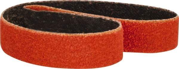 Norton - 1/2" Wide x 12" OAL, 80 Grit, Ceramic Abrasive Belt - Ceramic, Medium, Coated, Y Weighted Cloth Backing, Series R980 - All Tool & Supply