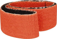 Norton - 3/4" Wide x 18" OAL, 80 Grit, Ceramic Abrasive Belt - Ceramic, Medium, Coated, Y Weighted Cloth Backing, Series R980 - All Tool & Supply