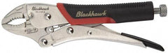 Blackhawk by Proto - 7-1/4" OAL Curved Jaw Locking Pliers - 1-19/64" Jaw Width, 7/16" Jaw Depth, Standard Handle - All Tool & Supply