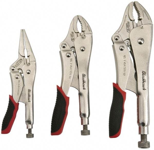 Blackhawk by Proto - 3 Piece Locking Plier Set - Comes in Pouch - All Tool & Supply