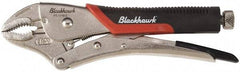 Blackhawk by Proto - 8-5/8" OAL Curved Jaw Locking Pliers - 1-39/64" Jaw Width, 9/16" Jaw Depth, Standard Handle - All Tool & Supply