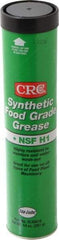 CRC - 14 oz Cartridge Synthetic High Temperature Grease - Clear/Yellow, Extreme Pressure, Food Grade & High/Low Temperature, 400°F Max Temp, NLGIG 2, - All Tool & Supply