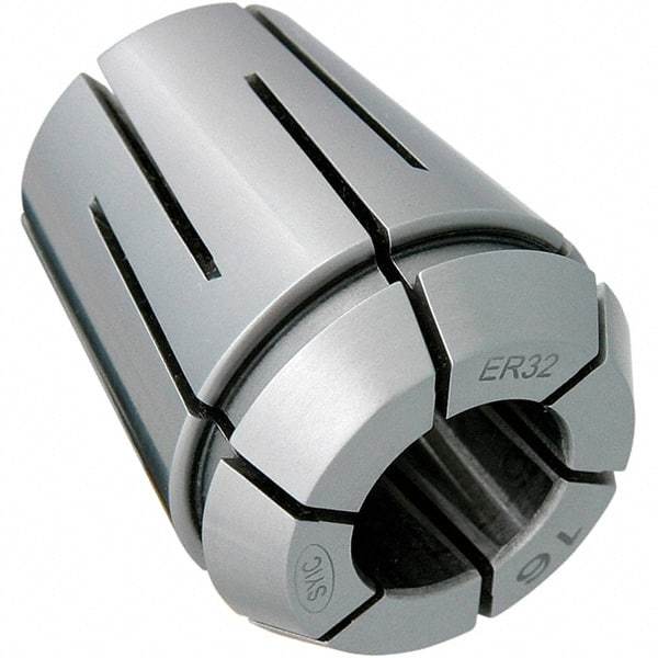 Techniks - 27/64" ER32 Coolant Collet - 1.575" OAL, 1.3" Overall Diam - Exact Industrial Supply