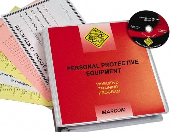 Marcom - Personal Protective Equipment, Multimedia Training Kit - 18 Minute Run Time DVD, English and Spanish - All Tool & Supply