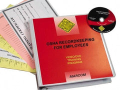 Marcom - OSHA Recordkeeping for Employees, Multimedia Training Kit - 14 Minute Run Time DVD, English and Spanish - All Tool & Supply