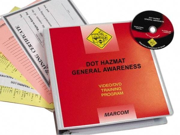 Marcom - DOT HazMat General Awareness, Multimedia Training Kit - 17 Minute Run Time DVD, English and Spanish - All Tool & Supply