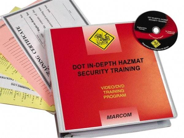 Marcom - DOT In-Depth HazMat Security, Multimedia Training Kit - 16 Minute Run Time DVD, English and Spanish - All Tool & Supply