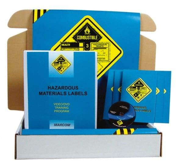 Marcom - Hazardous Materials Labels, Multimedia Training Kit - 22 Minute Run Time DVD, English and Spanish - All Tool & Supply