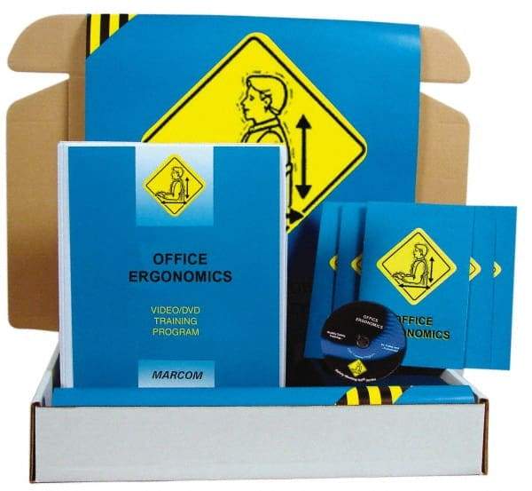 Marcom - Office Ergonomics, Multimedia Training Kit - 21 Minute Run Time DVD, English and Spanish - All Tool & Supply