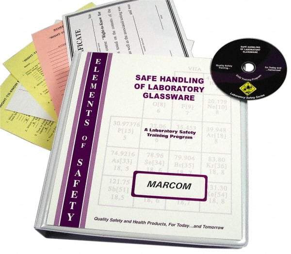 Marcom - Safe Handling of Laboratory Glassware, Multimedia Training Kit - DVD, English - All Tool & Supply