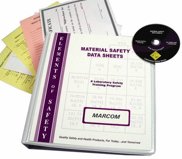 Marcom - Using Material Safety Data Sheets in the Laboratory, Multimedia Training Kit - DVD, English - All Tool & Supply