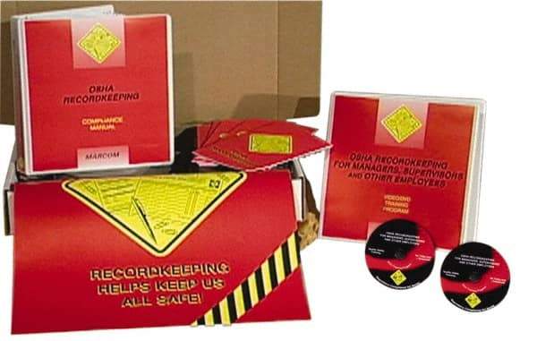 Marcom - OSHA Recordkeeping for Managers, Supervisors and Employees, Multimedia Training Kit - 37 Minute Run Time DVD, English and Spanish - All Tool & Supply