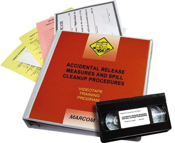 Marcom - Accidental Release Measures and Spill Cleanup Procedures, Multimedia Training Kit - 19 min Run Time DVD, 1 Course, English & Spanish - All Tool & Supply