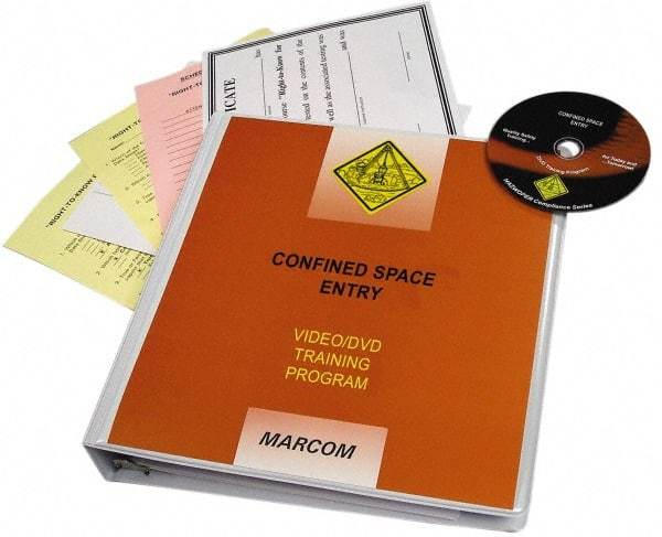 Marcom - Confined Space Entry, Multimedia Training Kit - 21 min Run Time DVD, English & Spanish - All Tool & Supply