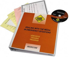 Marcom - Dealing with the Media in Emergency Situations, Multimedia Training Kit - 14 min Run Time DVD, English & Spanish - All Tool & Supply