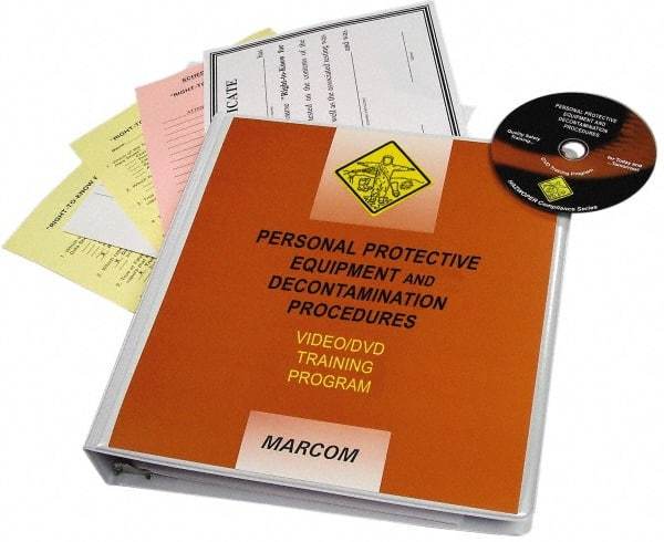 Marcom - Personal Protective Equipment & Decontamination Procedures, Multimedia Training Kit - 21 min Run Time DVD, English & Spanish - All Tool & Supply