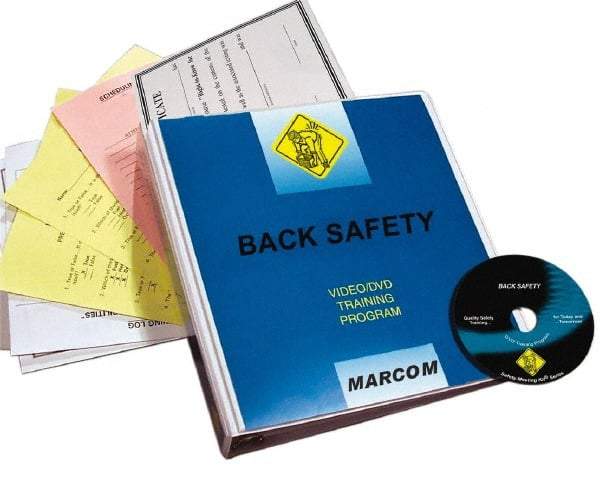 Marcom - Back Safety, Multimedia Training Kit - 21 Minute Run Time DVD, English and Spanish - All Tool & Supply