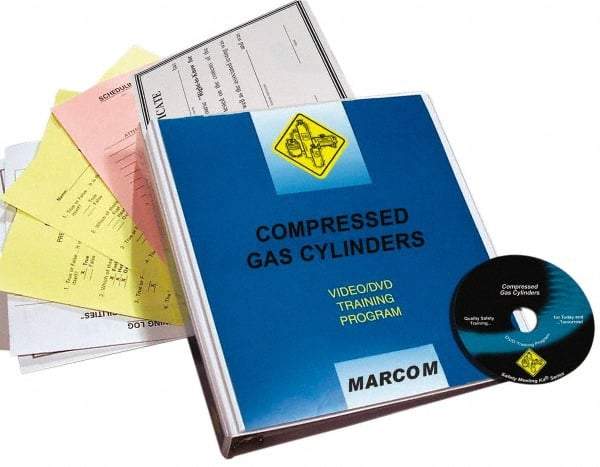 Marcom - Compressed Gas Cylinders, Multimedia Training Kit - 12 Minute Run Time DVD, English and Spanish - All Tool & Supply