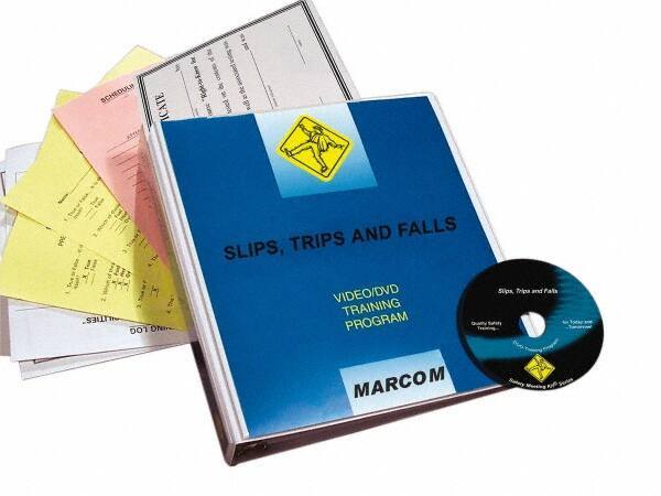 Marcom - Slips, Trips and Falls, Multimedia Training Kit - 17 Minute Run Time DVD, English and Spanish - All Tool & Supply