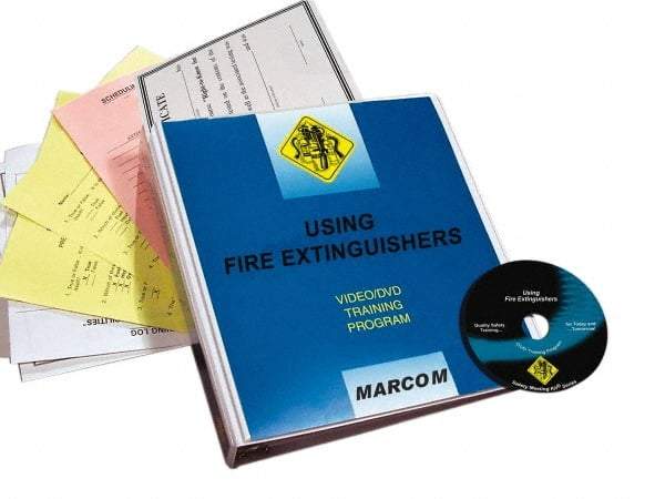 Marcom - Using Fire Extinguishers, Multimedia Training Kit - 18 Minute Run Time DVD, English and Spanish - All Tool & Supply