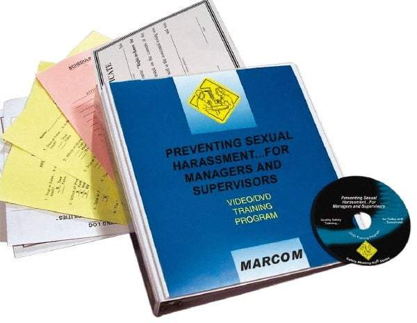 Marcom - Preventing Sexual Harassment for Managers and Supervisors, Multimedia Training Kit - 16 Minute Run Time DVD, English and Spanish - All Tool & Supply