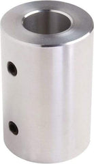 Climax Metal Products - 1/2" Inside x 1" Outside Diam, Set Screw Rigid Coupling - 1-1/2" Long - All Tool & Supply