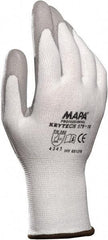 MAPA Professional - Size XL (10), ANSI Cut Lvl 2, Puncture Lvl 3, Abrasion Lvl 4, Polyurethane Coated HDPE Cut Resistant Gloves - Palm Coated, HDPE Lining, White, Paired - All Tool & Supply