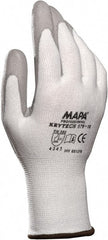 MAPA Professional - Size M (8), ANSI Cut Lvl 2, Puncture Lvl 2, Abrasion Lvl 4, Polyurethane Coated Cut Resistant Gloves - Exact Industrial Supply