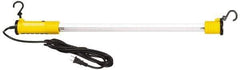 Value Collection - 125 Volt, 14 Watt, Electric, Fluorescent Portable Hook Work Light - 15' Cord, 1 Head, 1,350 Lumens, 31-1/2" Long - All Tool & Supply