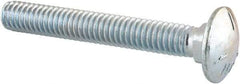 Value Collection - 5/16-18 UNC 2-1/4" Length Under Head, Standard Square Neck, Carriage Bolt - Grade 5 Steel, Zinc-Plated Finish - All Tool & Supply