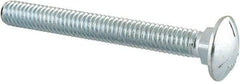 Value Collection - 5/16-18 UNC 2-3/4" Length Under Head, Standard Square Neck, Carriage Bolt - Grade 5 Steel, Zinc-Plated Finish - All Tool & Supply