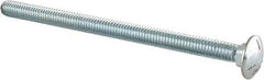 Value Collection - 5/16-18 UNC 5" Length Under Head, Standard Square Neck, Carriage Bolt - Grade 5 Steel, Zinc-Plated Finish - All Tool & Supply