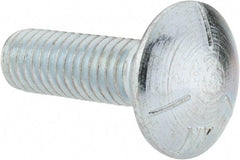 Value Collection - 3/8-16 UNC 1-1/4" Length Under Head, Standard Square Neck, Carriage Bolt - Grade 5 Steel, Zinc-Plated Finish - All Tool & Supply