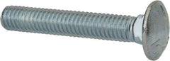 Value Collection - 3/8-16 UNC 2-1/4" Length Under Head, Standard Square Neck, Carriage Bolt - Grade 5 Steel, Zinc-Plated Finish - All Tool & Supply