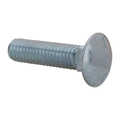 Value Collection - 7/16-14 UNC 1-3/4" Length Under Head, Standard Square Neck, Carriage Bolt - Grade 5 Steel, Zinc-Plated Finish - All Tool & Supply