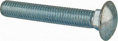 Value Collection - 1/2-13 UNC 3-1/4" Length Under Head, Standard Square Neck, Carriage Bolt - Grade 5 Steel, Zinc-Plated Finish - All Tool & Supply