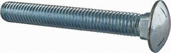 Value Collection - 1/2-13 UNC 3-3/4" Length Under Head, Standard Square Neck, Carriage Bolt - Grade 5 Steel, Zinc-Plated Finish - All Tool & Supply