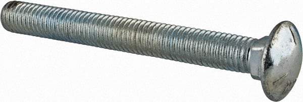 Value Collection - 1/2-13 UNC 4-1/2" Length Under Head, Standard Square Neck, Carriage Bolt - Grade 5 Steel, Zinc-Plated Finish - All Tool & Supply