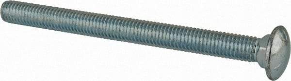 Value Collection - 1/2-13 UNC 6" Length Under Head, Standard Square Neck, Carriage Bolt - Grade 5 Steel, Zinc-Plated Finish - All Tool & Supply