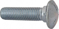 Value Collection - 5/8-11 UNC 2-1/2" Length Under Head, Standard Square Neck, Carriage Bolt - Grade 5 Steel, Zinc-Plated Finish - All Tool & Supply