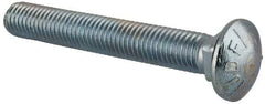 Value Collection - 5/8-11 UNC 4-1/2" Length Under Head, Standard Square Neck, Carriage Bolt - Grade 5 Steel, Zinc-Plated Finish - All Tool & Supply